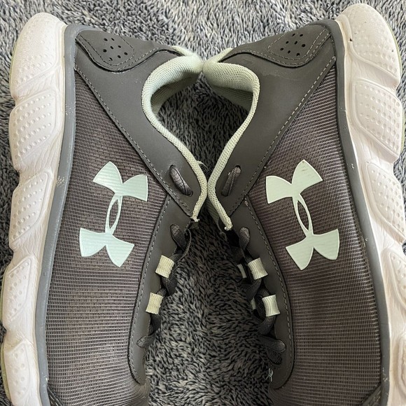 Size 10 Women's Under Armour Micro G Assert 7 Gray/Teal Pre-owned - Picture 8 of 12